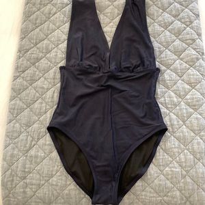 J. crew ruched v-neck swim suit size 8